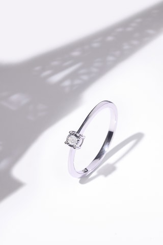 Verlovingsring A moi pour toujours Witgoud en Diamant