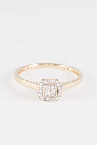 Bague Thalie - 
Geelgoud en Diamanten