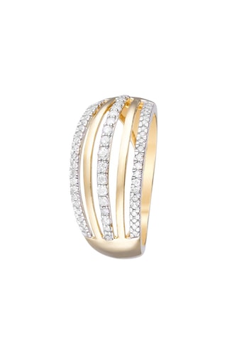 Ring Déclaration - Geelgoud en Diamanten