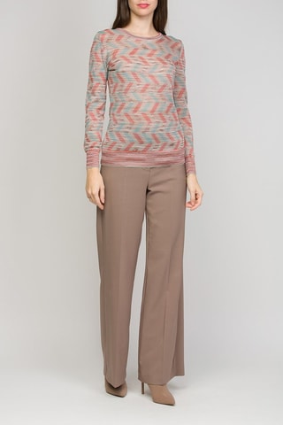 Wollen Trui Beige en Turquoise