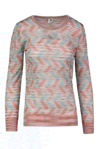 Wollen Trui Beige en Turquoise