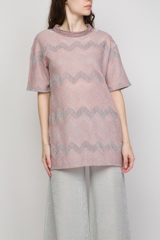 Top - lichtroze en grijs