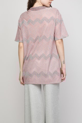 Top - lichtroze en grijs