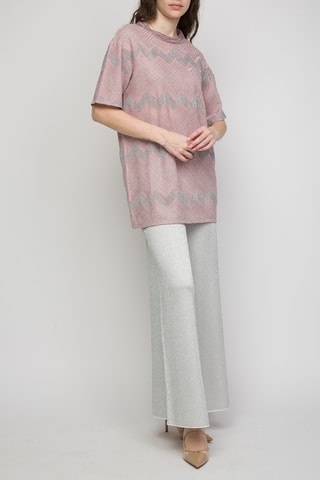 Top - lichtroze en grijs