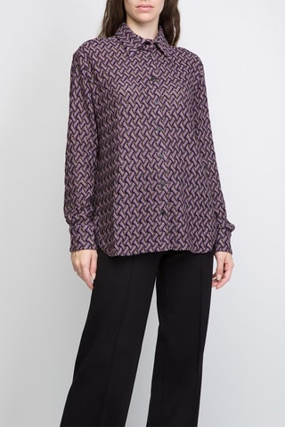 Wollen Blouse - Roze en Zwart