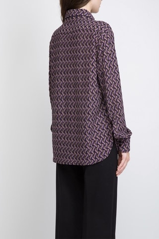 Wollen Blouse - Roze en Zwart