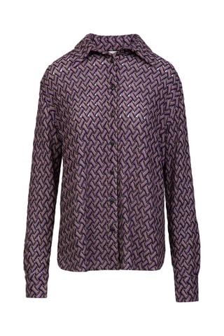 Wollen Blouse - Roze en Zwart