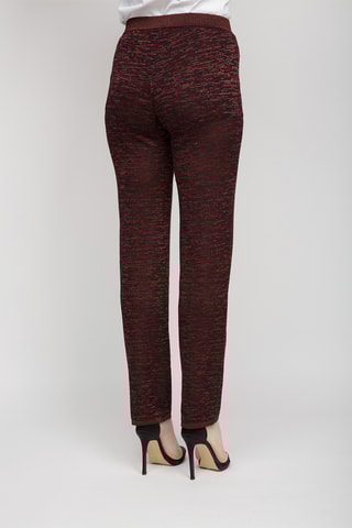 Pantalon taille haute - Bordeaux