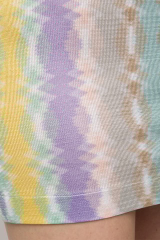 Minirok Hoge Taille - Paars en Geel