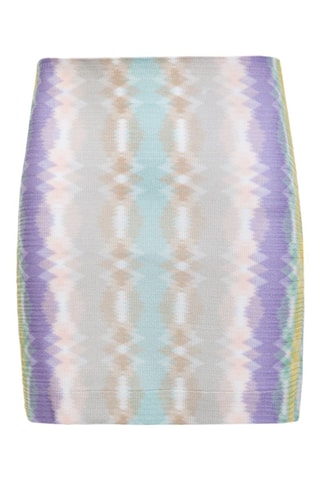 Minirok Hoge Taille - Paars en Geel