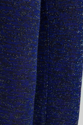 Pantalon cigarette - Bleu et argenté