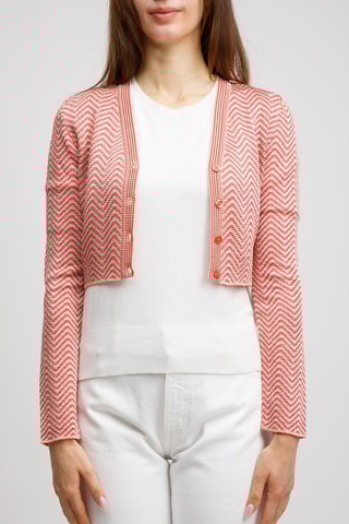 Bolero - Rood en Ecru