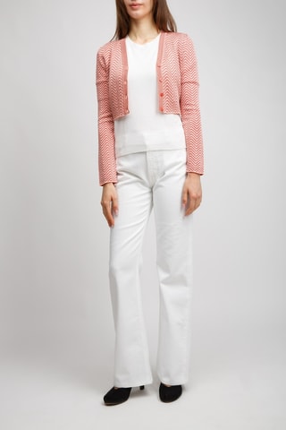 Bolero - Rood en Ecru