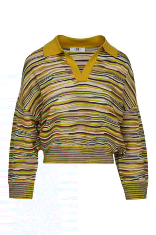 Pull en laine - Moutarde et vert foncé