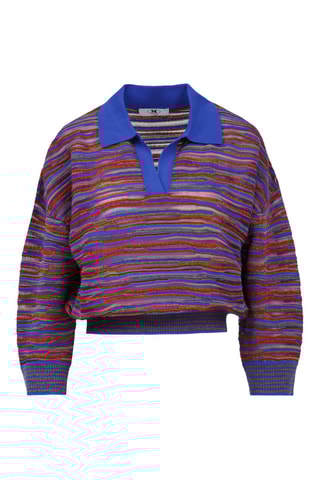 Pull en laine - Bleu foncé et violet