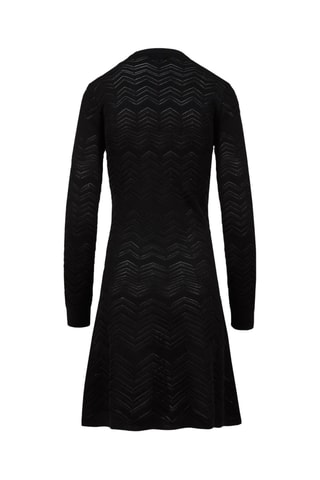 Robe patineuse en laine - Noir