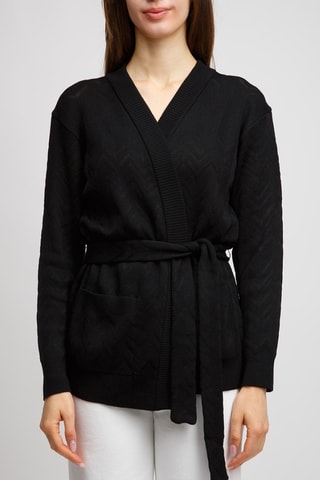 Cárdigan de lana - Negro