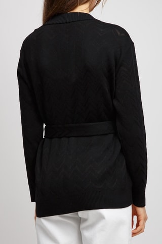 Cárdigan de lana - Negro