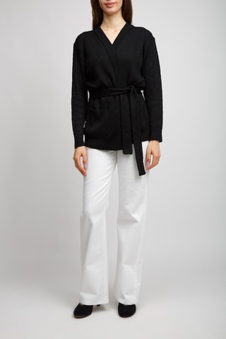 Cárdigan de lana - Negro