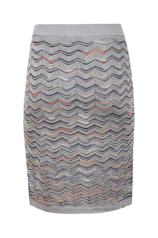 Wollen Kokerrok - Zilverkleurig