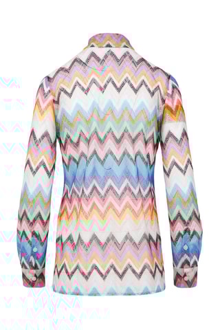 Blouse - Wit en Lichtblauw