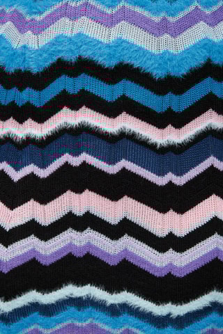 Wollen Kokerrok Hoge Taille - Lichtblauw