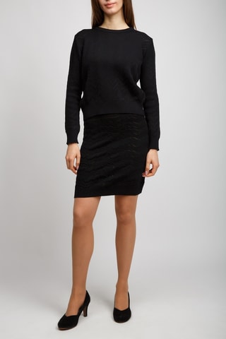 Wollen Kokerrok - Zwart