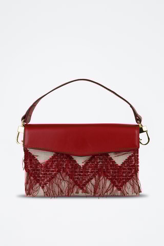 Kalfsleren Schoudertas - Taupe