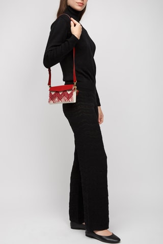 Kalfsleren Schoudertas - Taupe