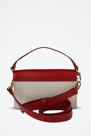 Kalfsleren Schoudertas - Taupe