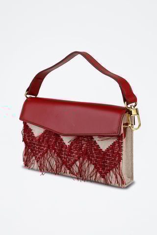 Kalfsleren Schoudertas - Taupe