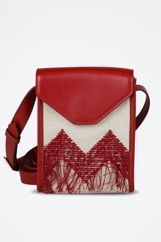 Kalfsleren Schoudertas - Taupe