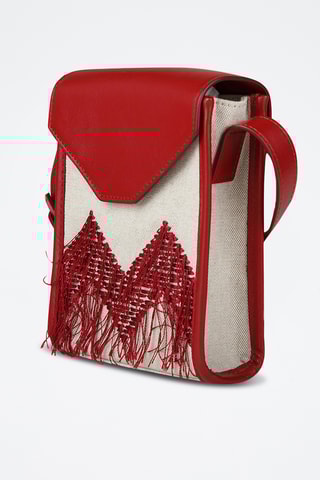 Kalfsleren Schoudertas - Taupe