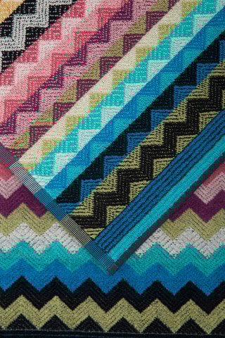 6 Gastendoekjes Buster - Wit en Turquoise - 40 x 70 cm