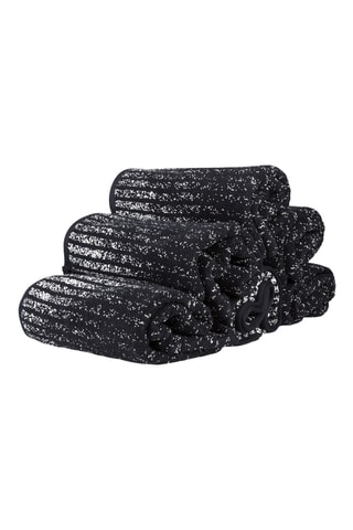 6 Douchelakens Blanco - Zwart en Wit - 70 x 115 cm