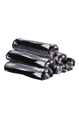 6 Gastendoekjes Clint - Zwart - 40 x 70 cm