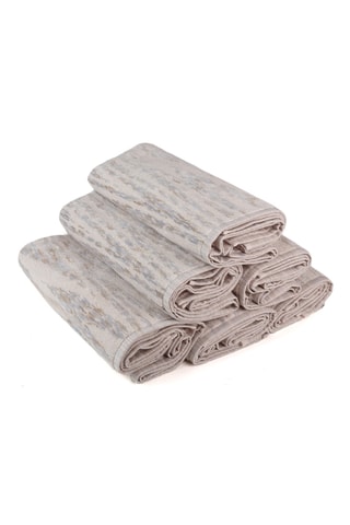 6 Gastendoekjes Allan - Beige - 60 x 100 cm