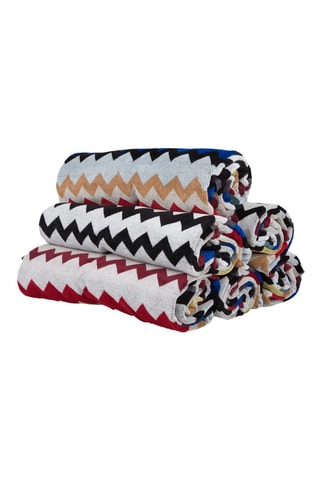 6 Gastendoekjes Cyrus - Rood en Wit - 60 x 100 cm