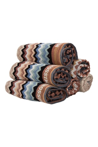 6 Gastendoekjes Adam - Zwart en Bruin - 45 x 100 cm