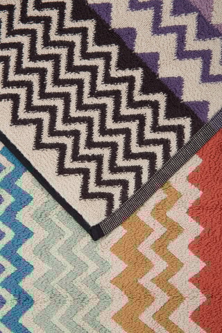 Badmat Rufus - Rood en Zwart - 70 x 160 cm