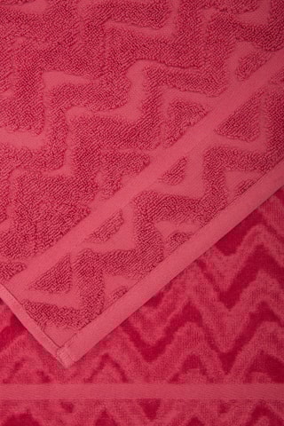 6 Gastendoekjes Rex - Koraalrood - 30 x 70 cm