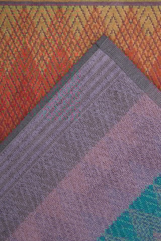 6 Gastendoekjes Yaco - Oranje en Turquoise - 40 x 70 cm