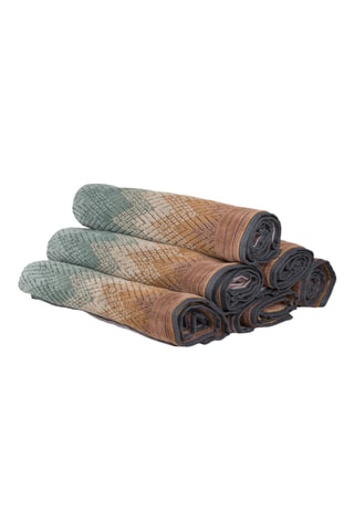 6 Gastendoekjes Yaco - Kaki en Grijs - 40 x 70 cm