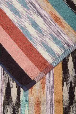 Badmat Ywan - Oranje en Zwart - 70 x 160 cm