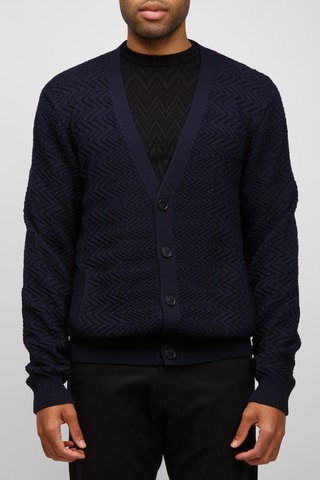 Wollen Vest - Marineblauw