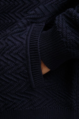 Wollen Vest - Marineblauw