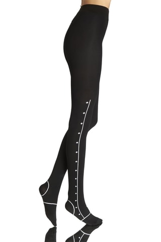 2 collants Leslie - 40 deniers - Noir