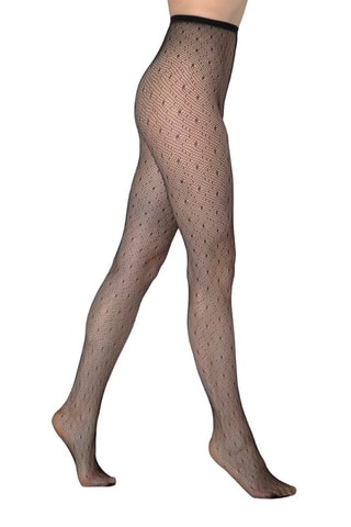 2 collants Abstrait - 40 deniers - Noir