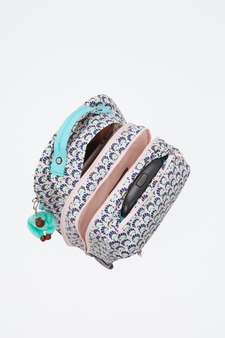 Sac à dos à roulettes Sari - Rose et bleu marine