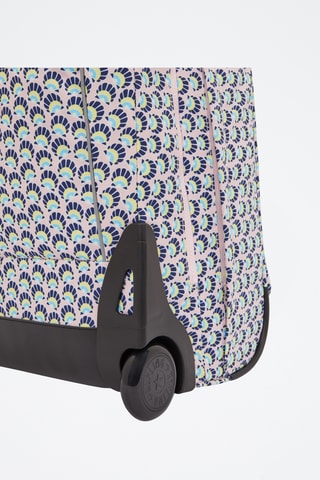 Sac à dos à roulettes Sari - Rose et bleu marine